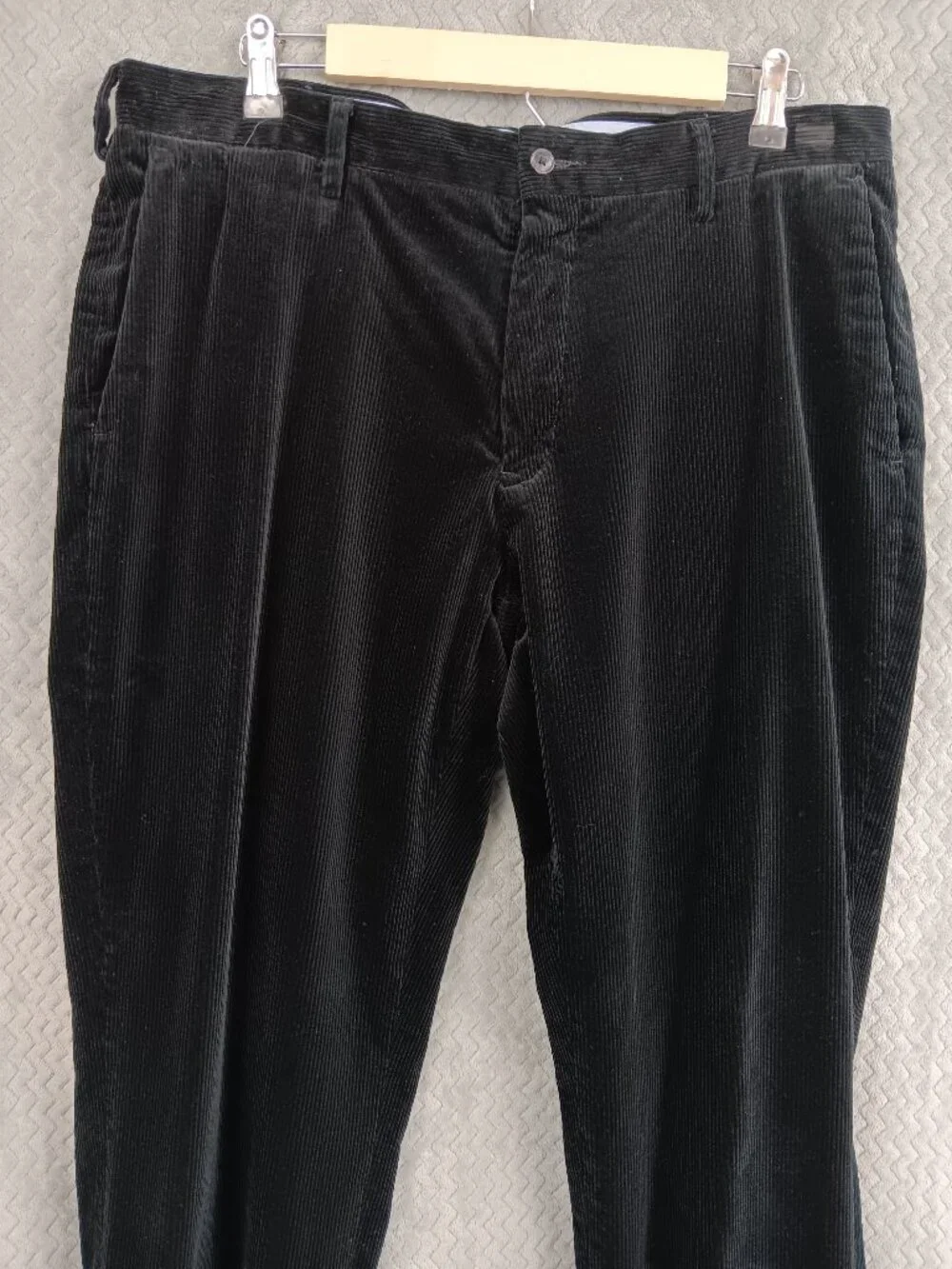 POLO RALPH LAUREN Men's Classic Fit Corduroy Black Chino Pants Size 36/34